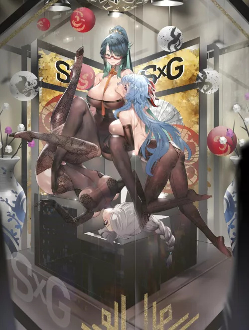 Ganyu, Xianyun, & Shenhe [Genshin Impact] by CheetahSperm18