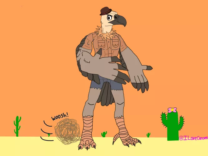 Here is Vincenzo, my vulture guy by The-Avian-Man