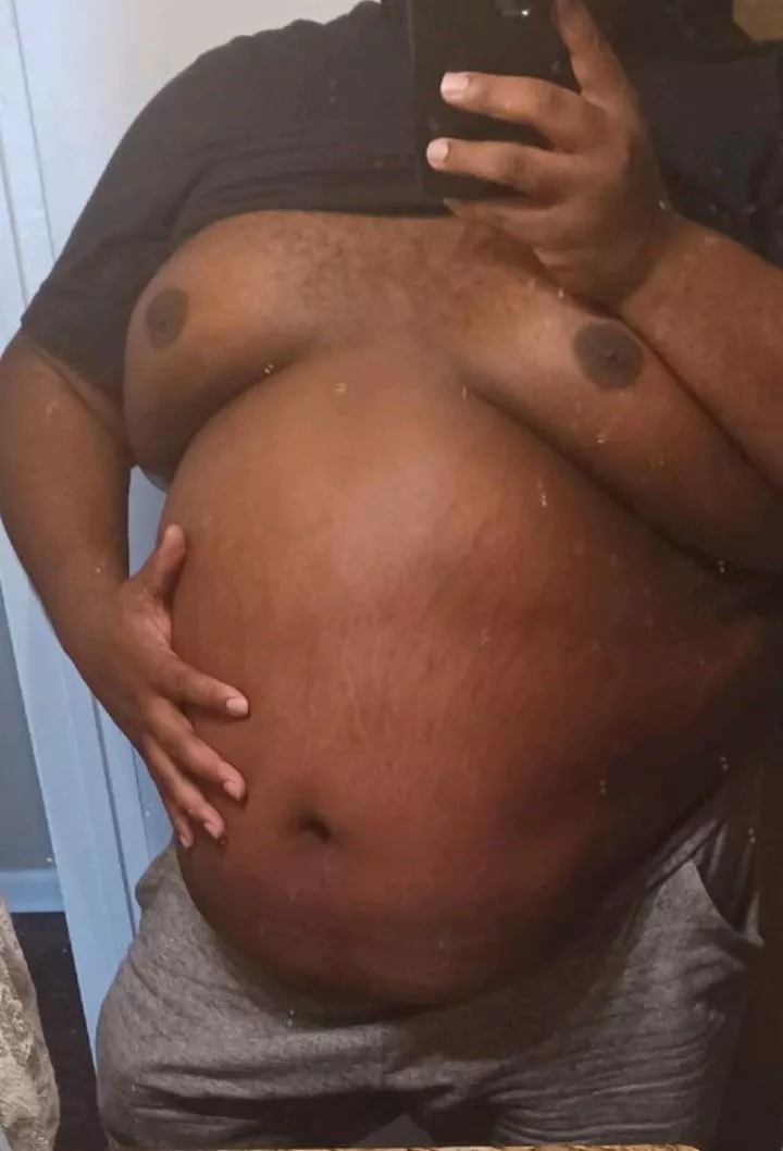 I ate too much...would you rub my belly?  posted by TrueDL_Fun