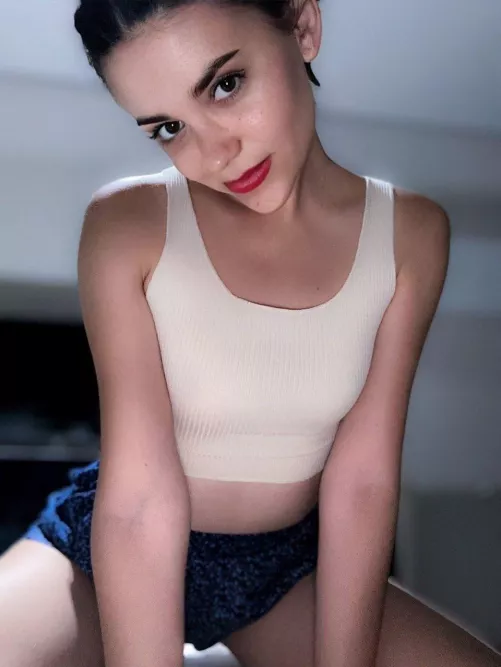 Just a cute latina taking pride in her flat tits.. by Meadow_Josie