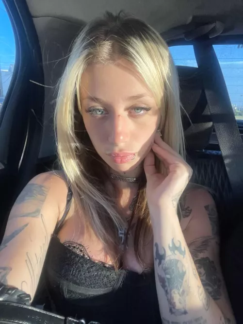 Just a quick selfie car ride headed to school by disjointgrey