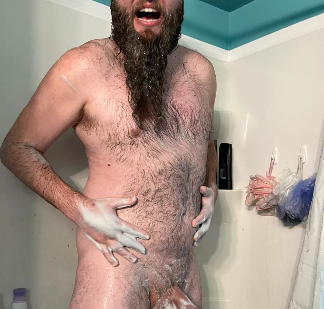 🐻 just 🚿ing. 😎 posted by BeardeddBombshell