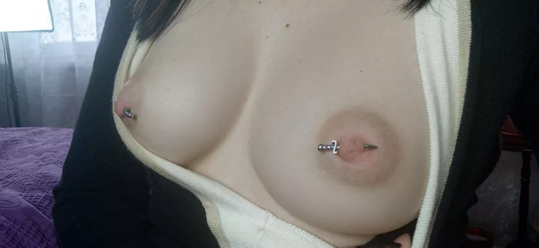 Nice view of my pierced nipples.. by TatyanaVikernes