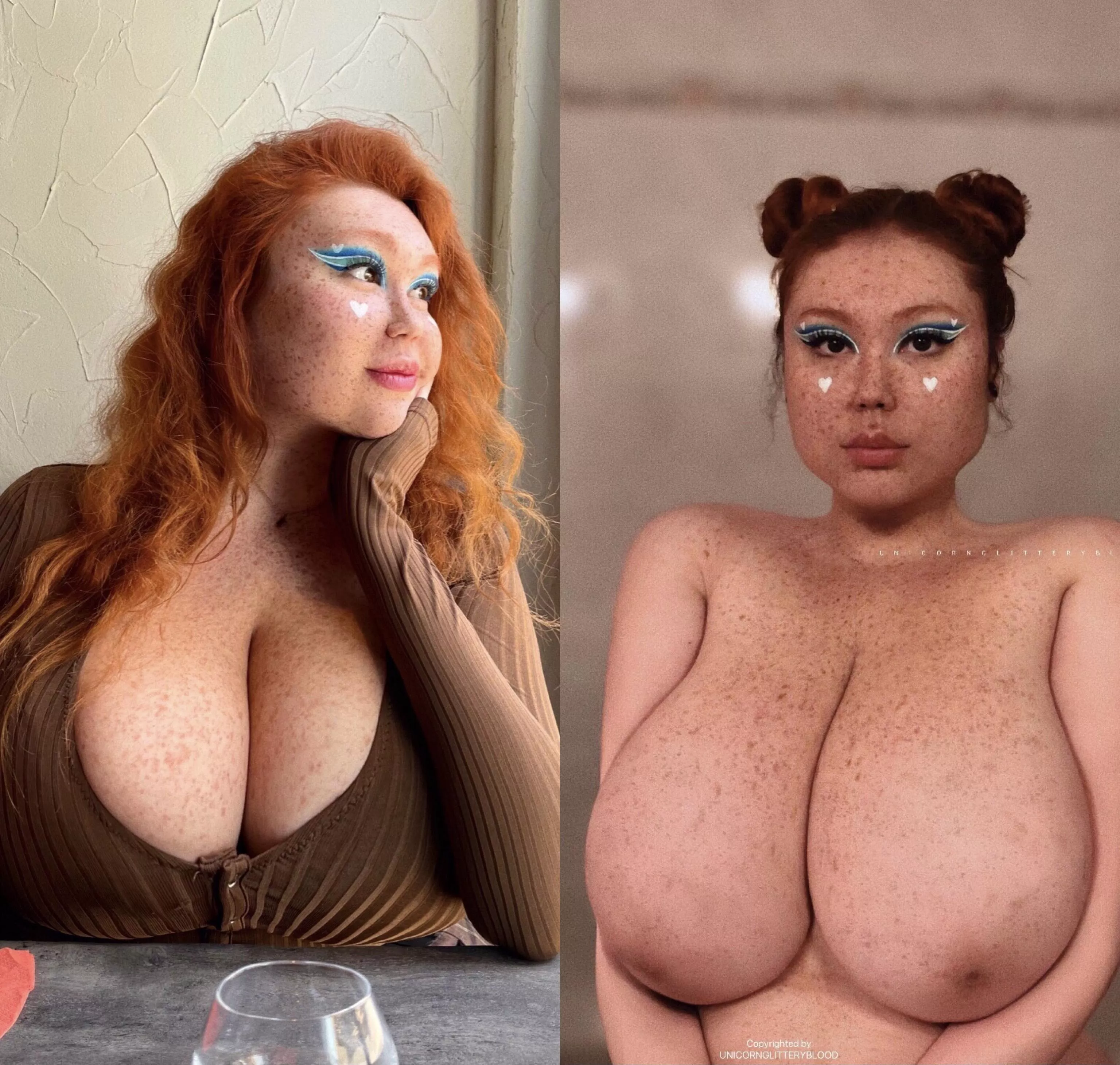 [OC] on vs off! which do you prefer posted by Unicornglitteryblood