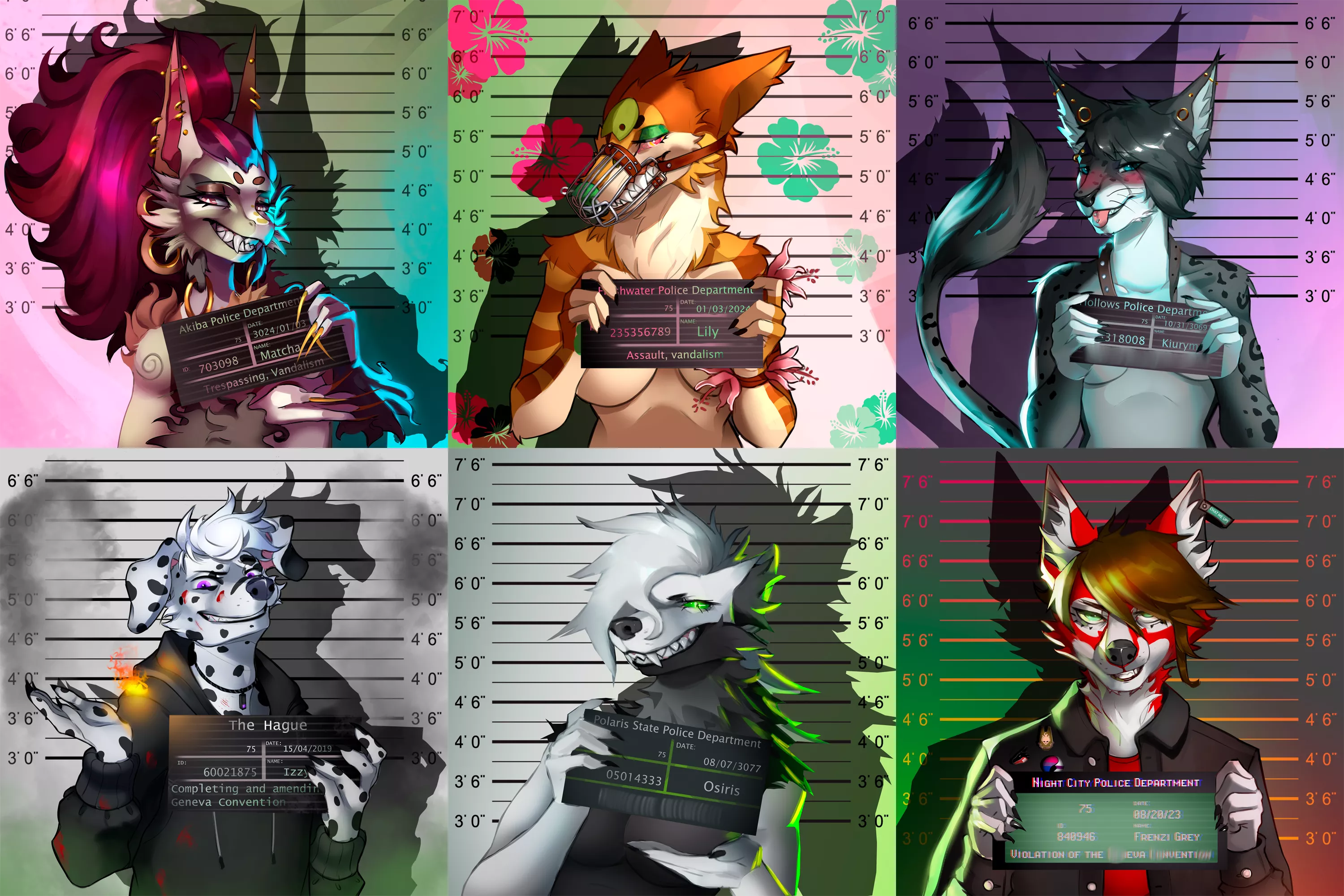 Opening new slots for Mugshots! I think many sonas in this reddit did something out of the law =3= posted by YinNaoki