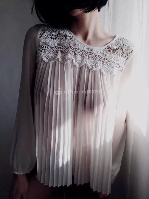 Pokies through a sheer shirt by Fun-Ad6070