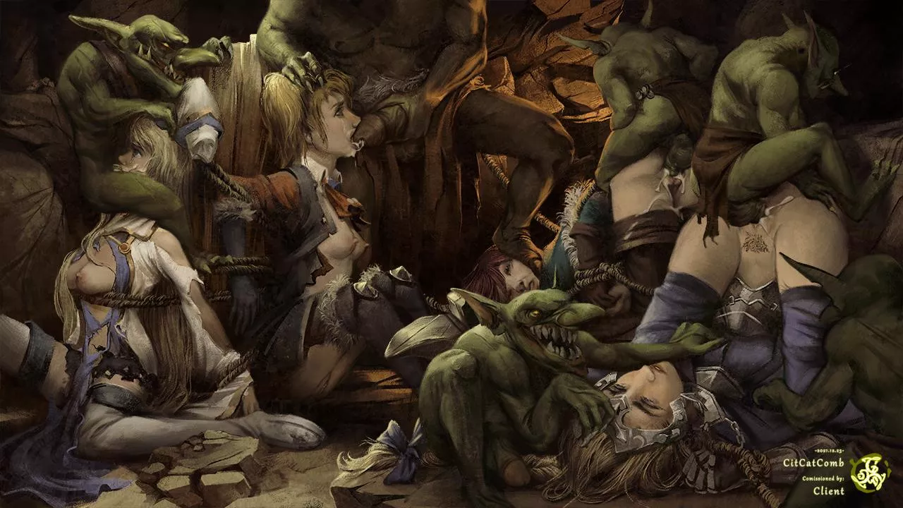 Priestess lose (citcatcomb)[goblin slayer] posted by Billy3414