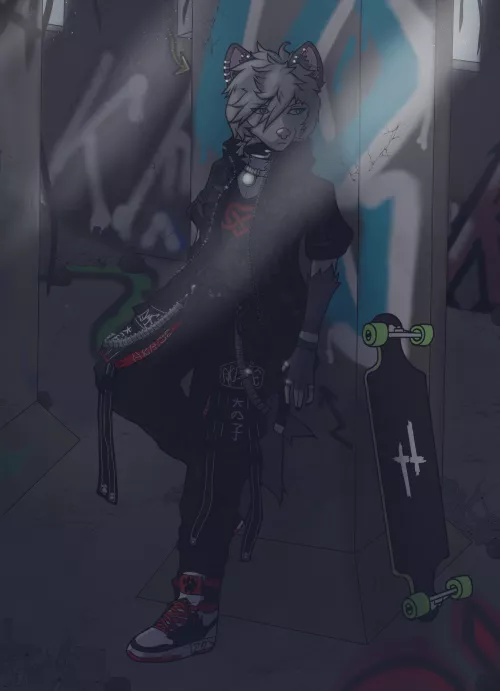 this guy is a real edgy boy by AigakihartistX