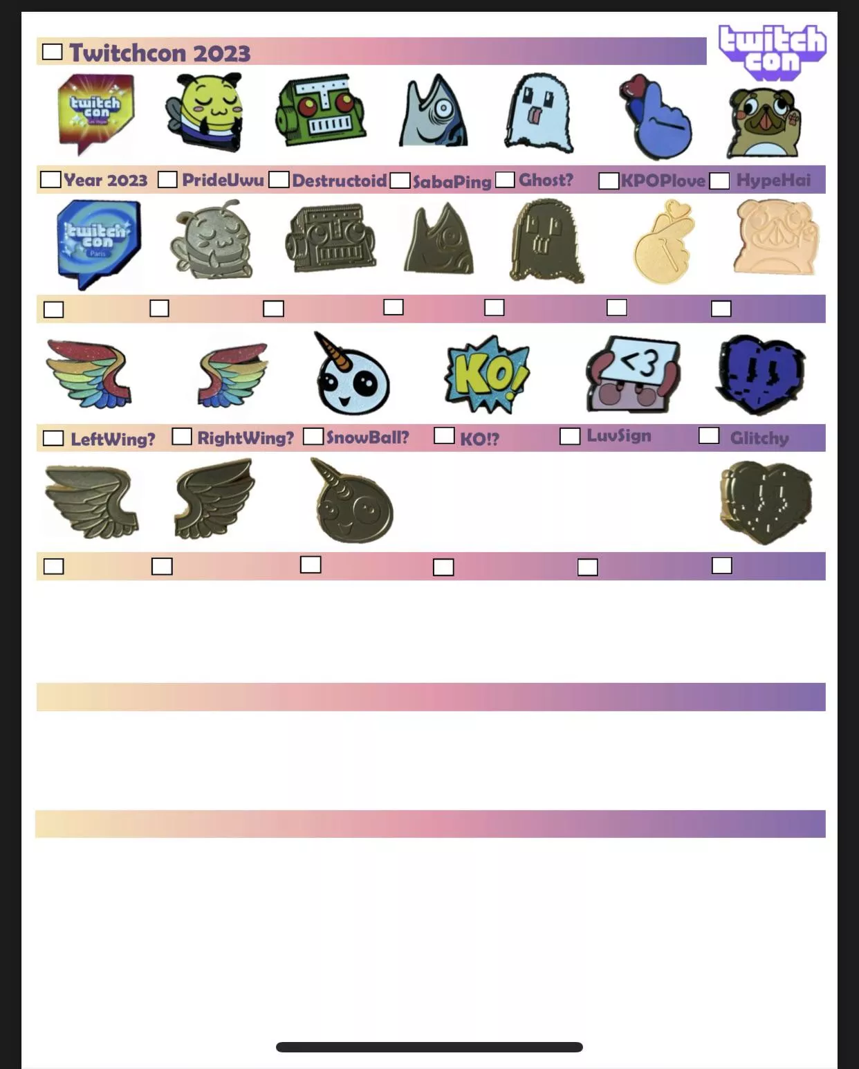 Trying to complete my list posted by Pokenerd150