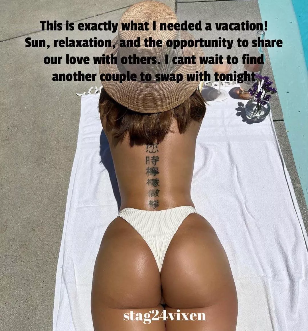 Vixen wifey on vacation posted by Stag24vixen