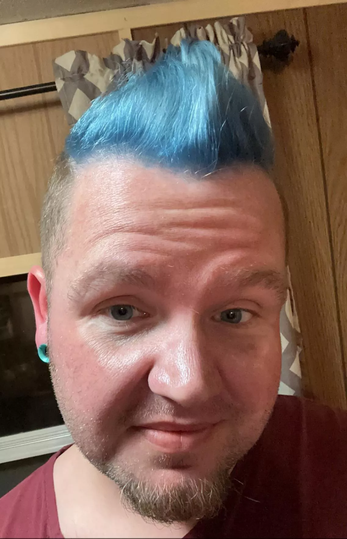 Went blue 😬💙 posted by pressypoo