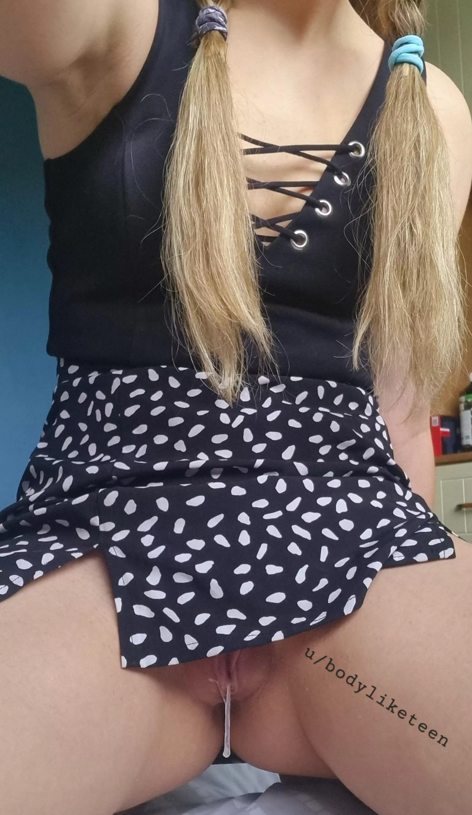 Would you be mad as my husband that my big grool is dripping on the bed ?  posted by bodyliketeen