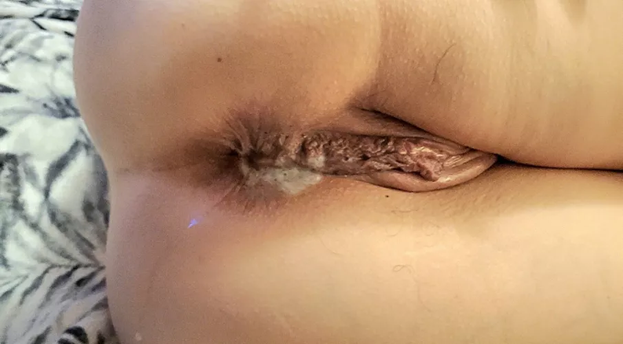 Would you use the cum as lube for my ass or clean it up by Project-Plus