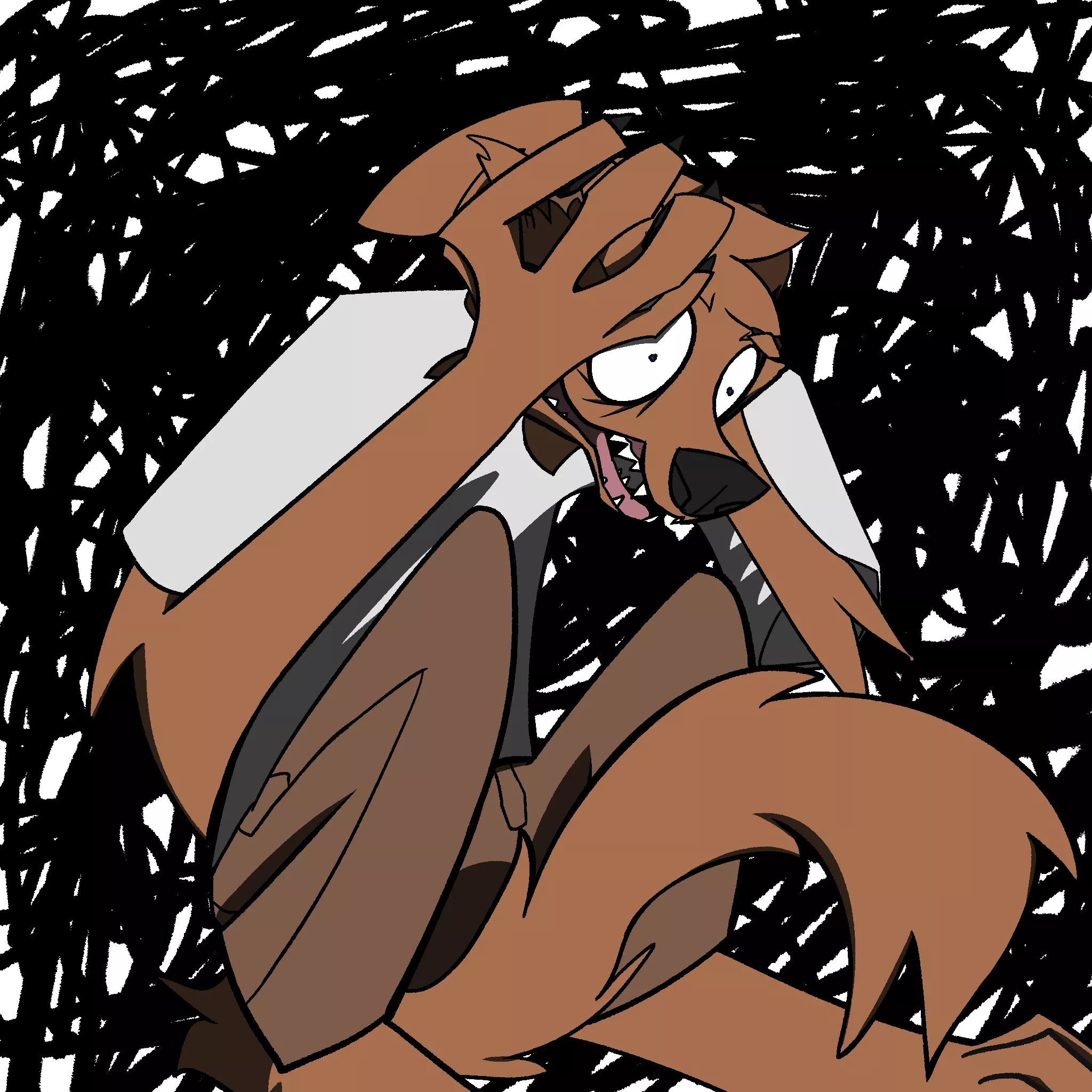 Crazy? (Art by me) posted by afriendfuryou