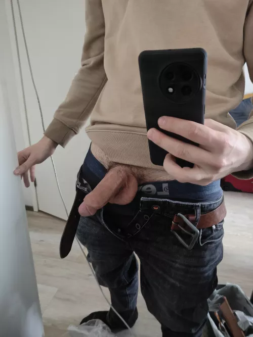 Do you dare pulling down my pants? by CurvedNBig692