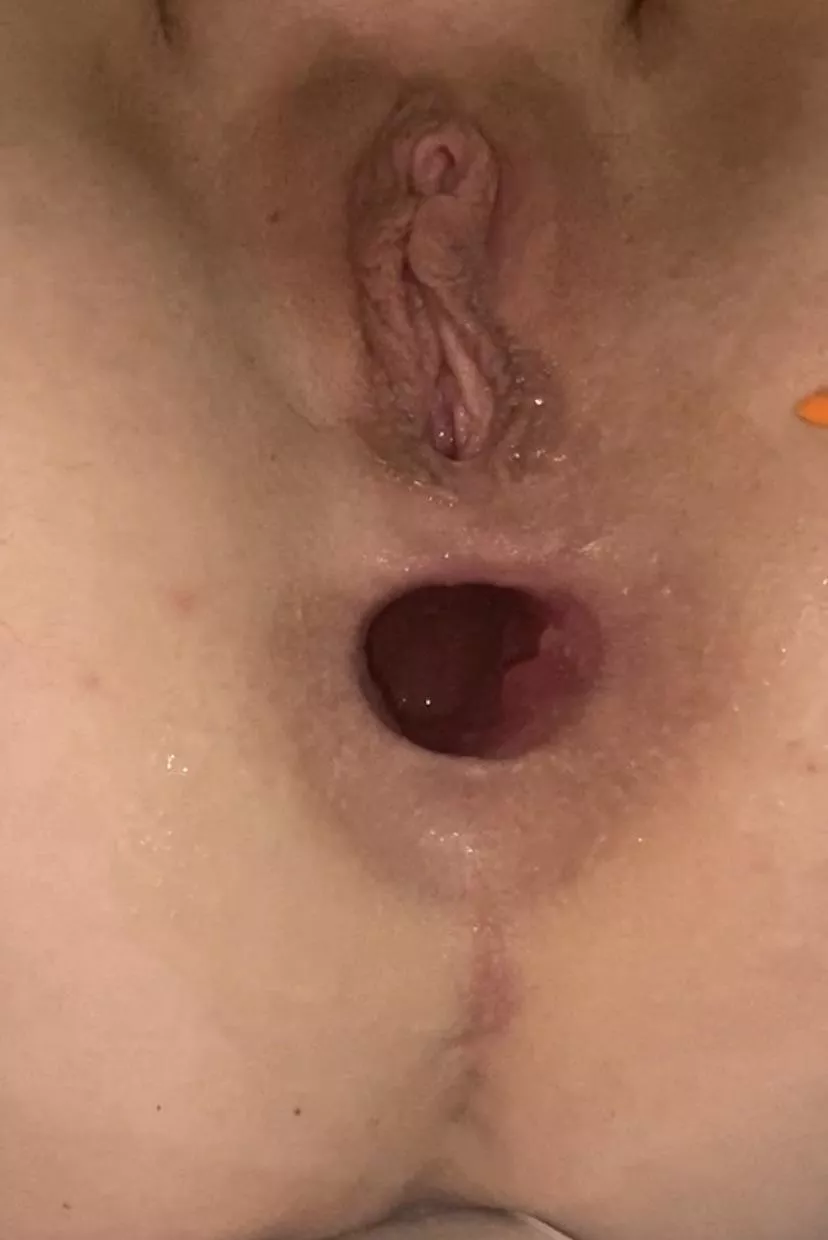 Gaping after fucking my tentacle dildo posted by Slavewolfgirl
