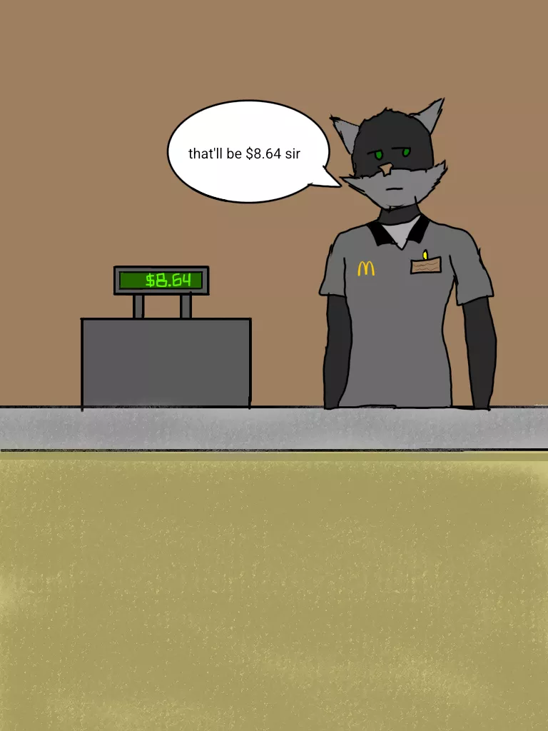 Got bored, made a pic of my OC taking your order posted by the_sex_rat2