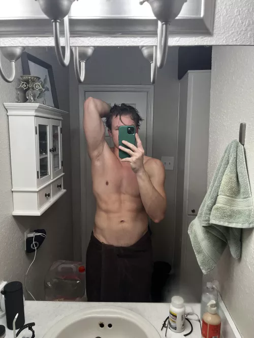 I have another without the towel 😉 by Adorable-Onion-2489