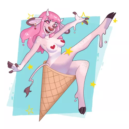 I'm vanilla baby! (art by me @margotlovespie on social media) by MargotLovesPie