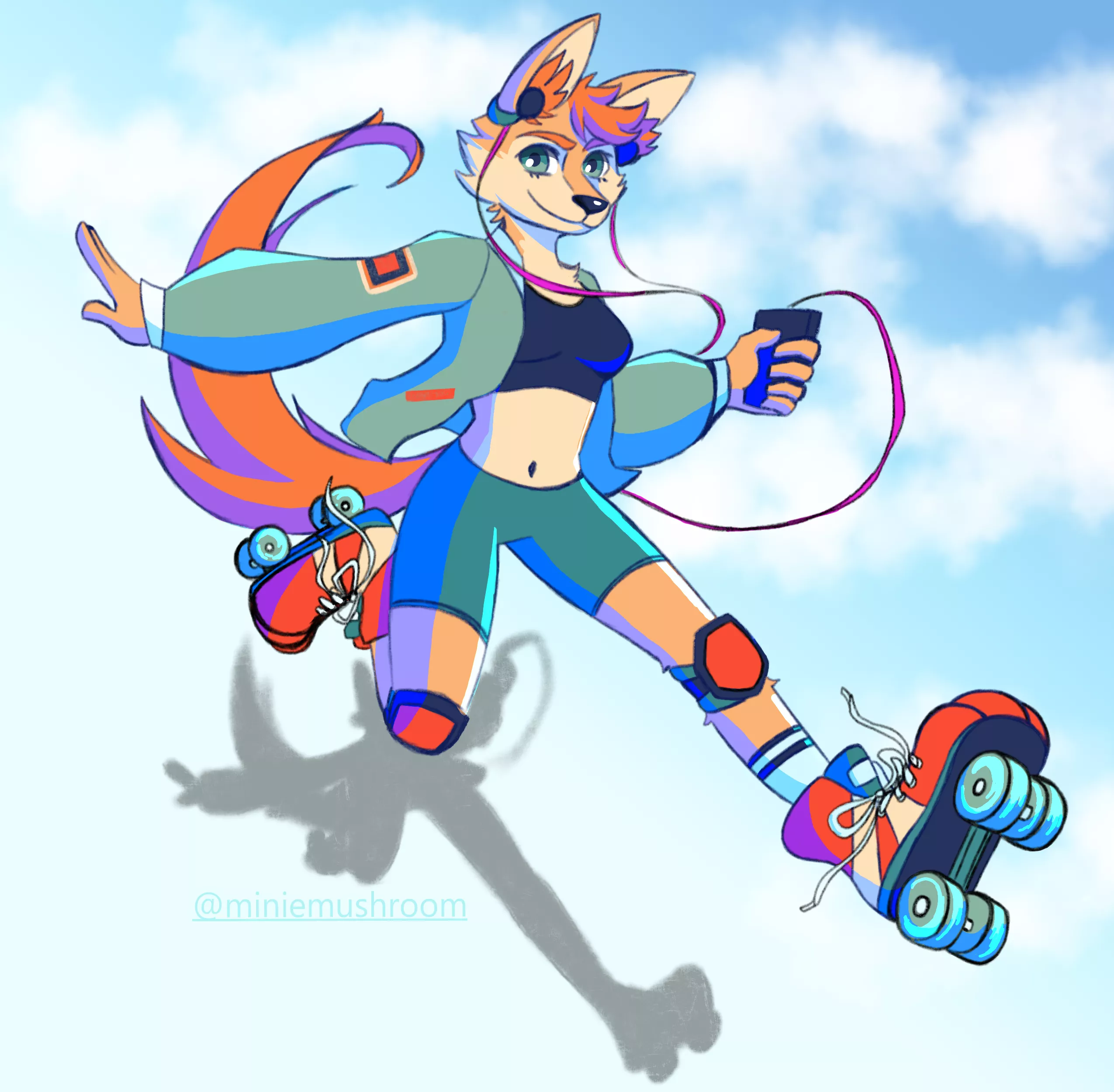 later skater! ;) (art by me) posted by miniemushroom