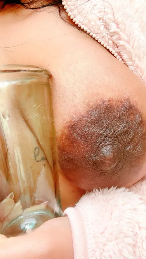 love those swirls on my dark areolas by Momosweeterthansweet
