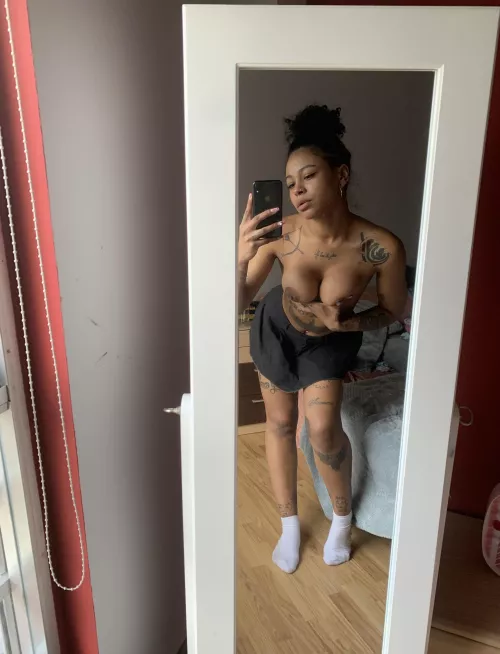 Making faces in front of the mirror is a woman's favorite pastime by Bawdycollect715