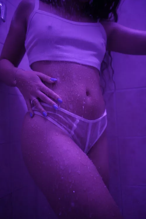 Me in the shower from a professional shooting  by reginadeipiedini