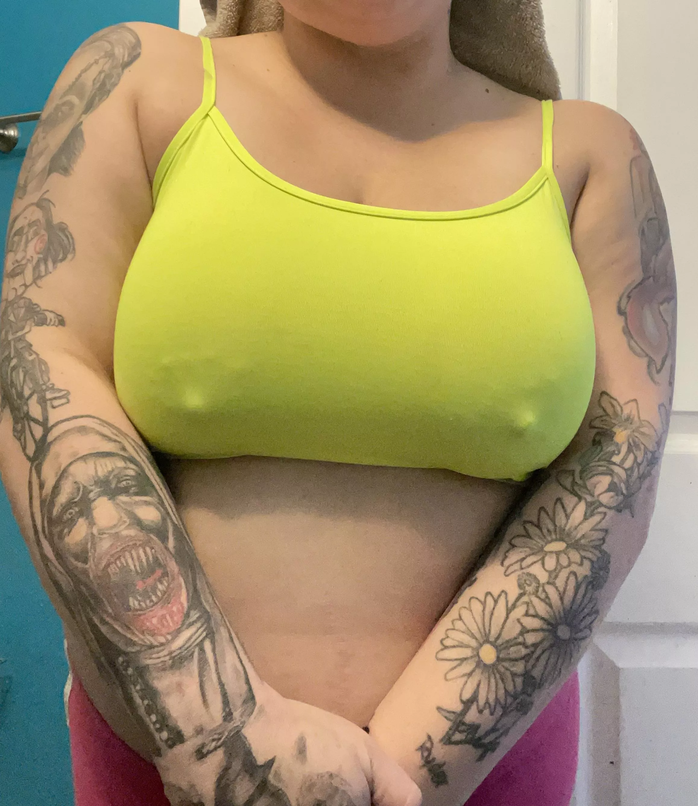 My nipples are popping out posted by TheShortAndInked1