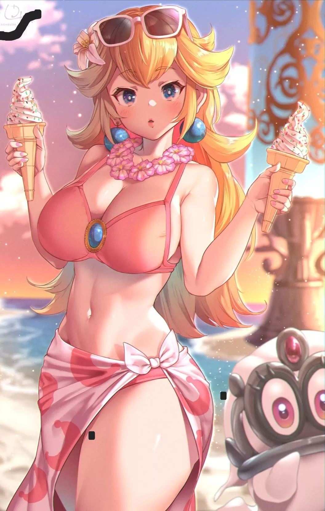 Peach at the beach posted by maxioshard