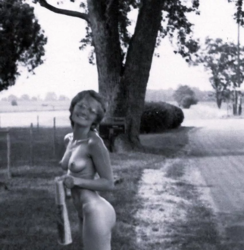 Picking up the Sunday morning newspaper on our commune...early 1970s posted by thighsgentlyparting