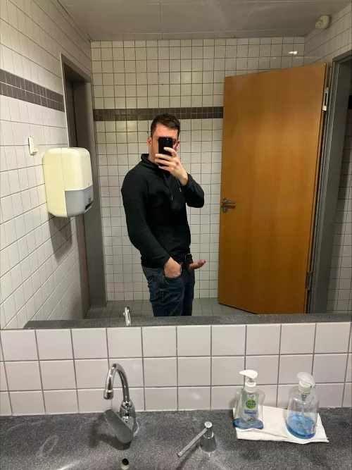 Risky public restroom 😉 by dickens02