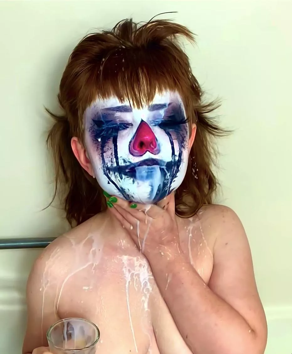 Scarlett gets messy with milk (OC) posted by Scarlettclown