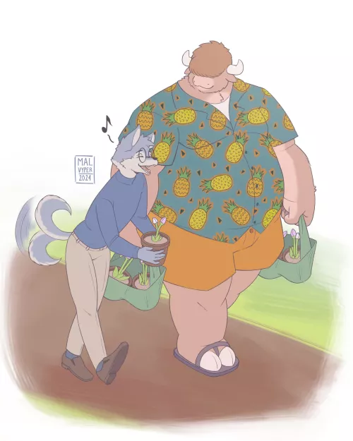 Shopping 🌷 Art by me. Opinions? by MalVyper