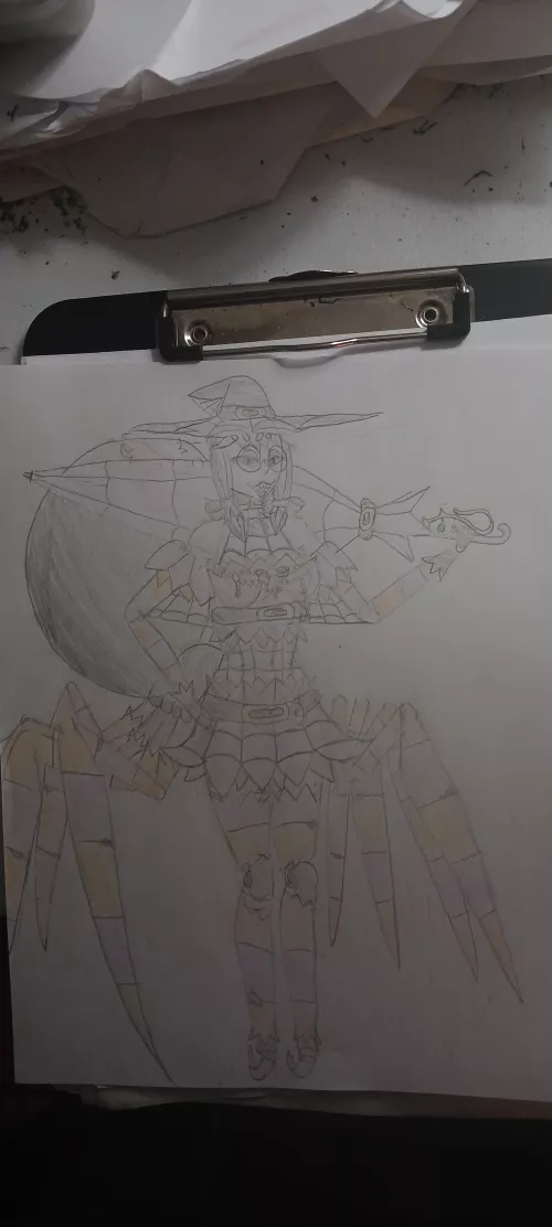 Spider witch Miss Olivia Spindle (source: me) by sandtrap175