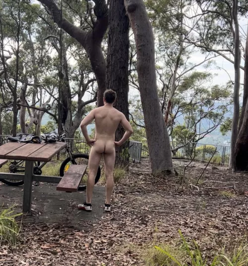 Stopping for a break on a ride by freeinpublic_7932