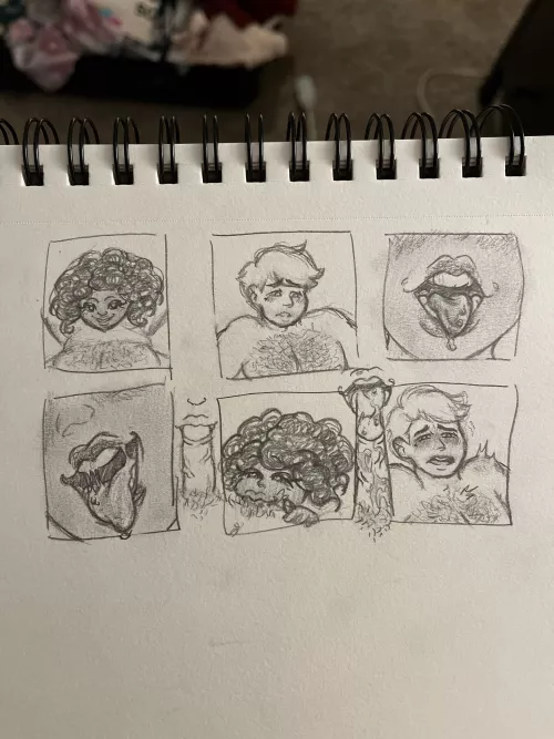 Yall loved my last sketch so here’s my first femdom artwork bon apetit 🤌✨ by Riz-Friz