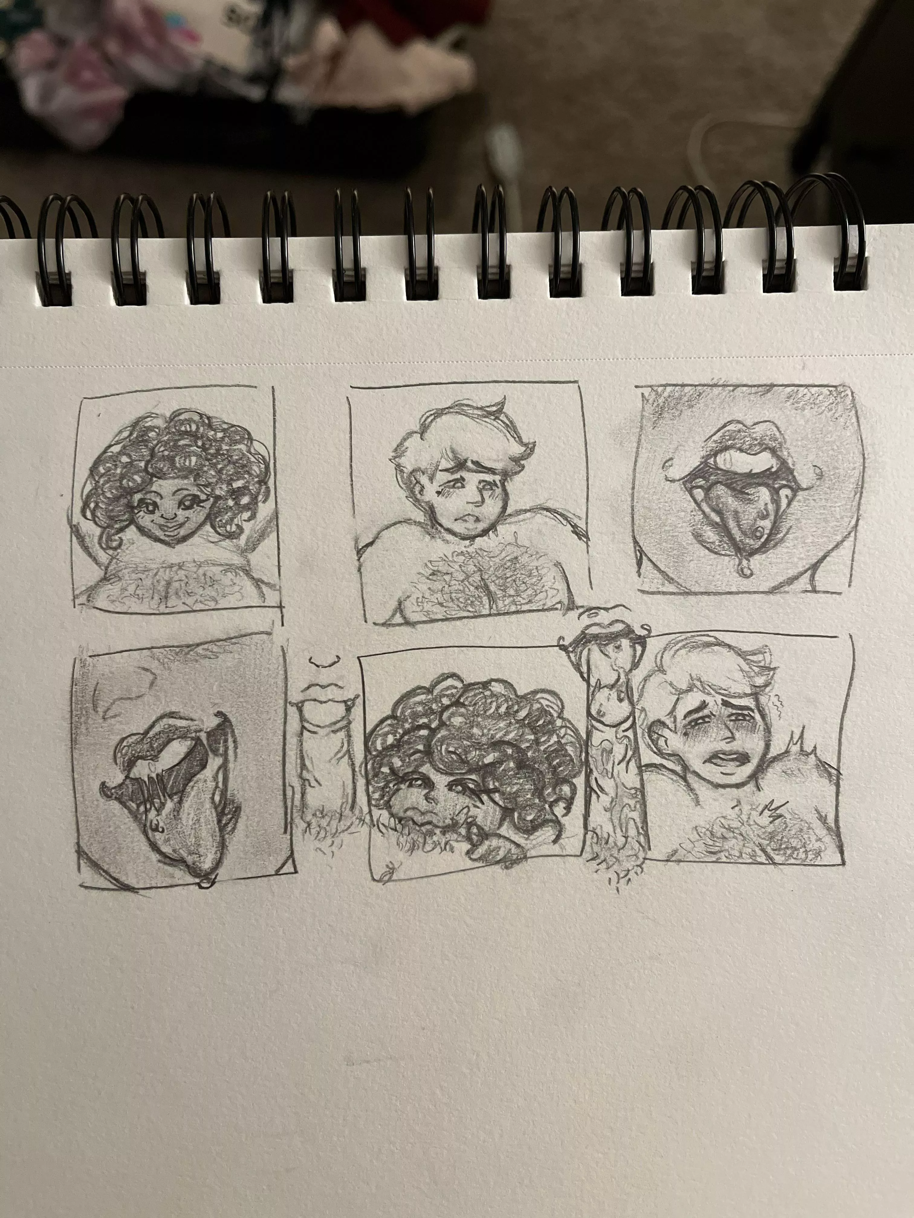 Yall loved my last sketch so here’s my first femdom artwork bon apetit 🤌✨ posted by Riz-Friz