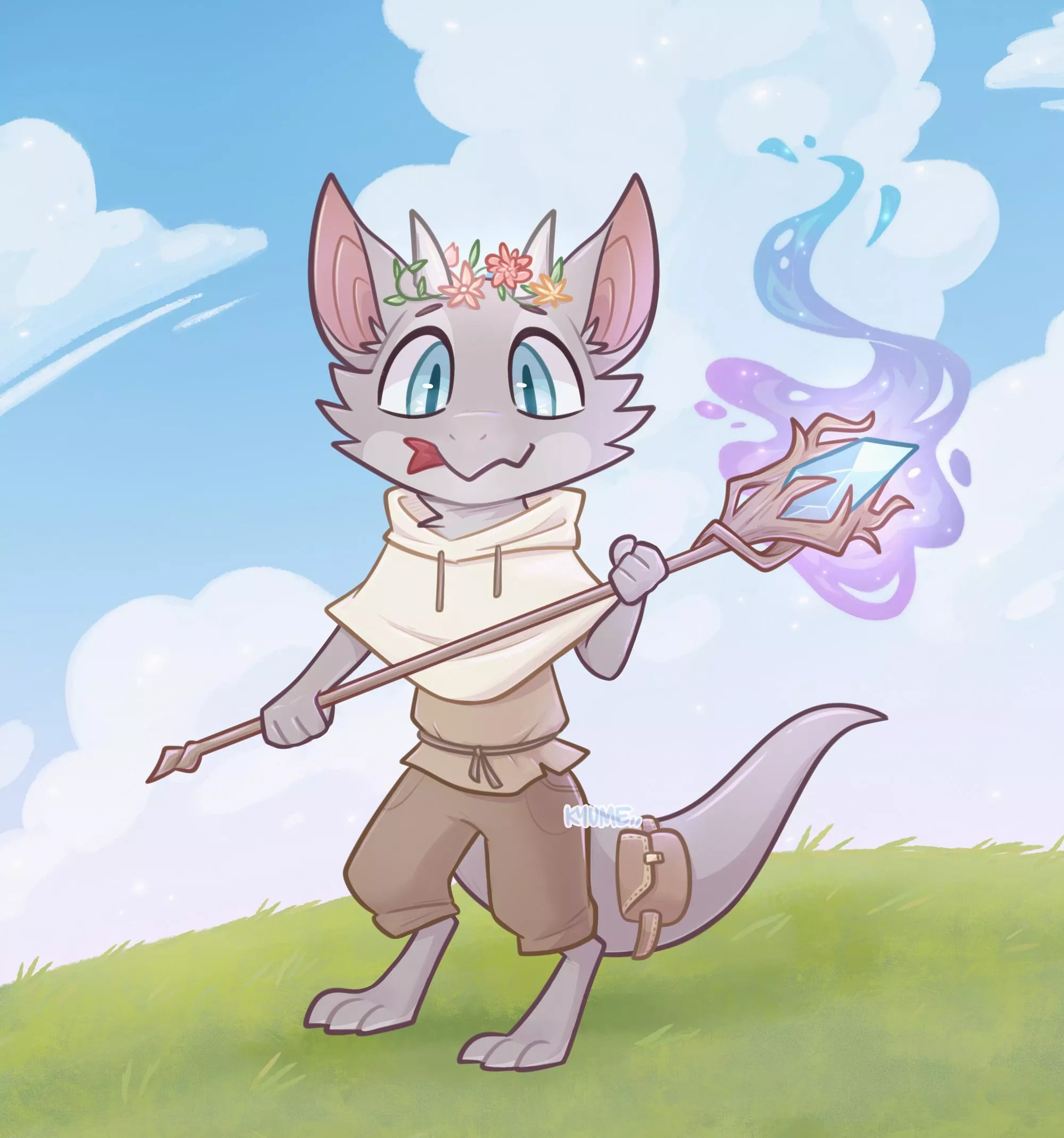 A kobold on an adventure!✨ [commission] posted by kazunekomori