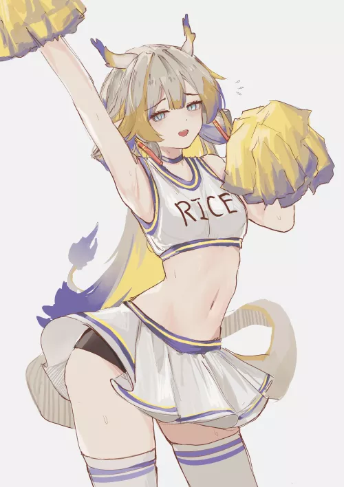 Cheerleader Shu [Arknights] by Zewen_Senpai