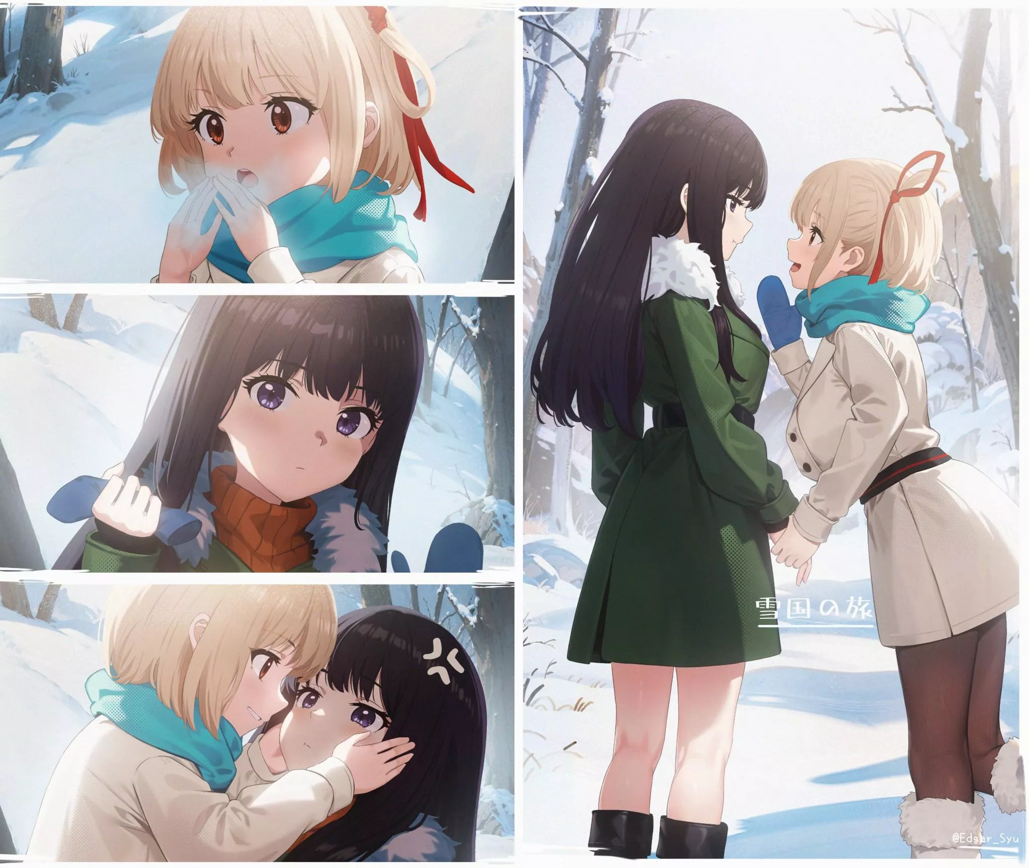 Date on a winter day (By Edgar) [Lycoris Recoil] posted by queshu22