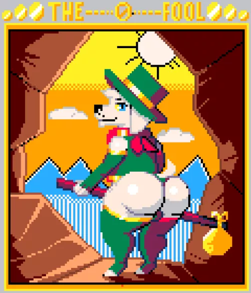 Fool arcana: The white labrador by Justlad08