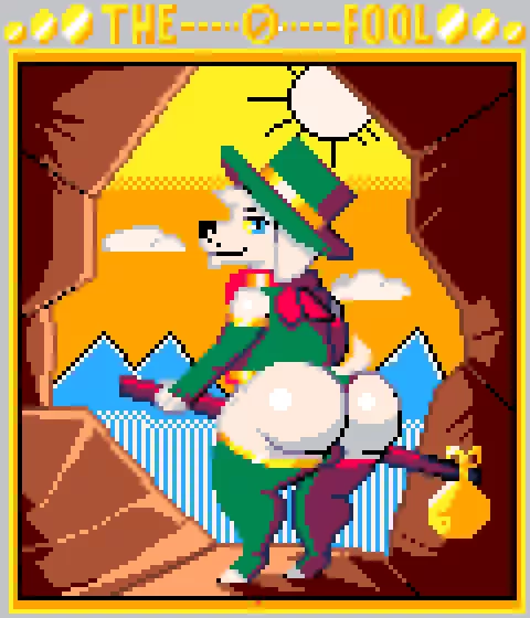 Fool arcana: The white labrador posted by Justlad08