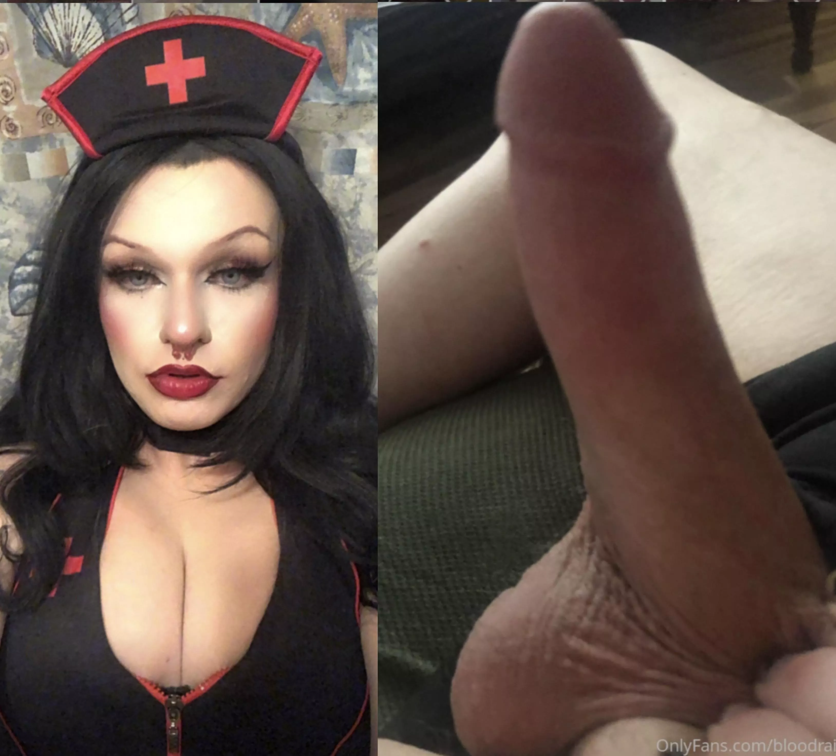 Hi, I’ll be your nurse for the evening 😈🖤 Ready to take your medicine? posted by L8TEX
