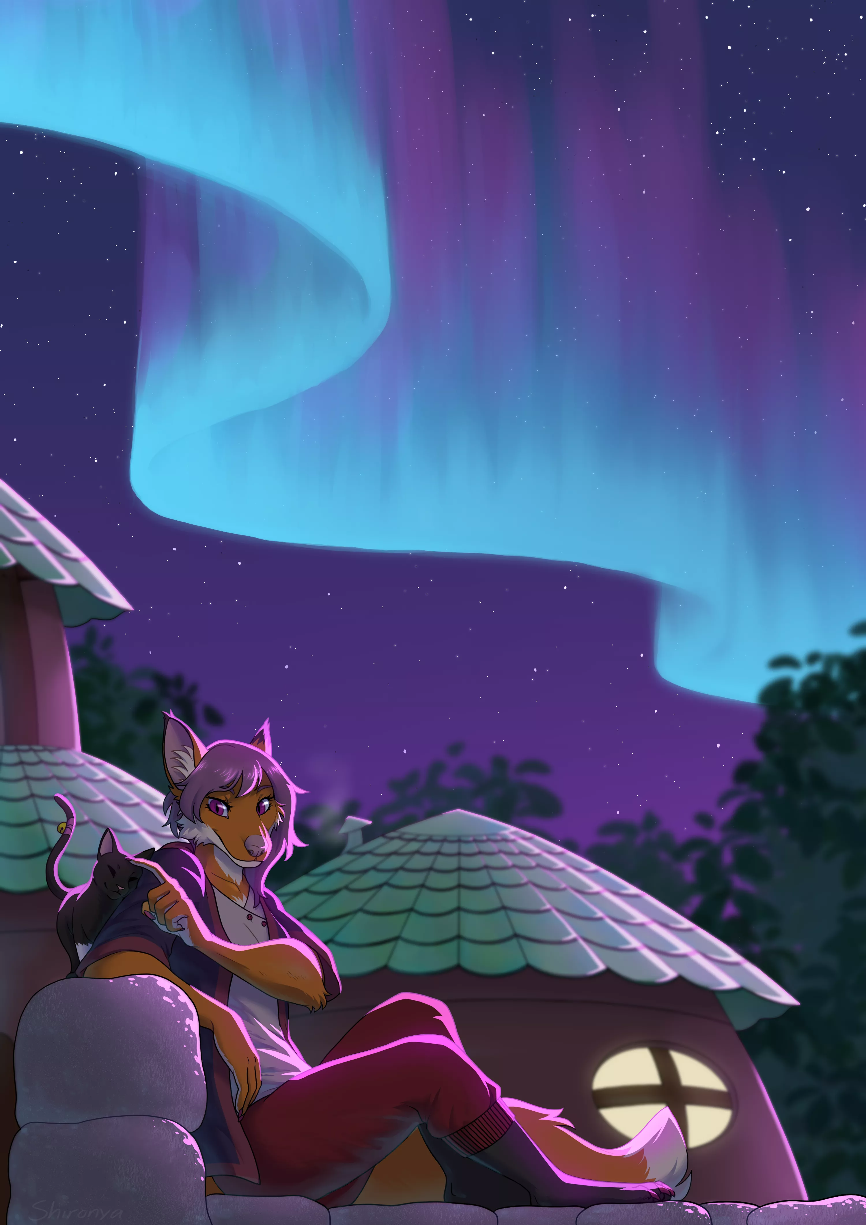 I got this as a bday gift from a friend! She made surprise art of a comic I'm making <3 (art: Shironya) posted by FauxFowl