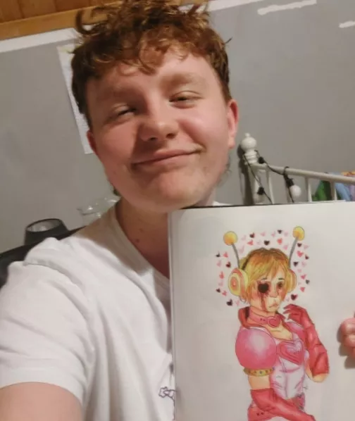 I might not look so good but Im sure my drawing looks awasome! posted by bear_hug11