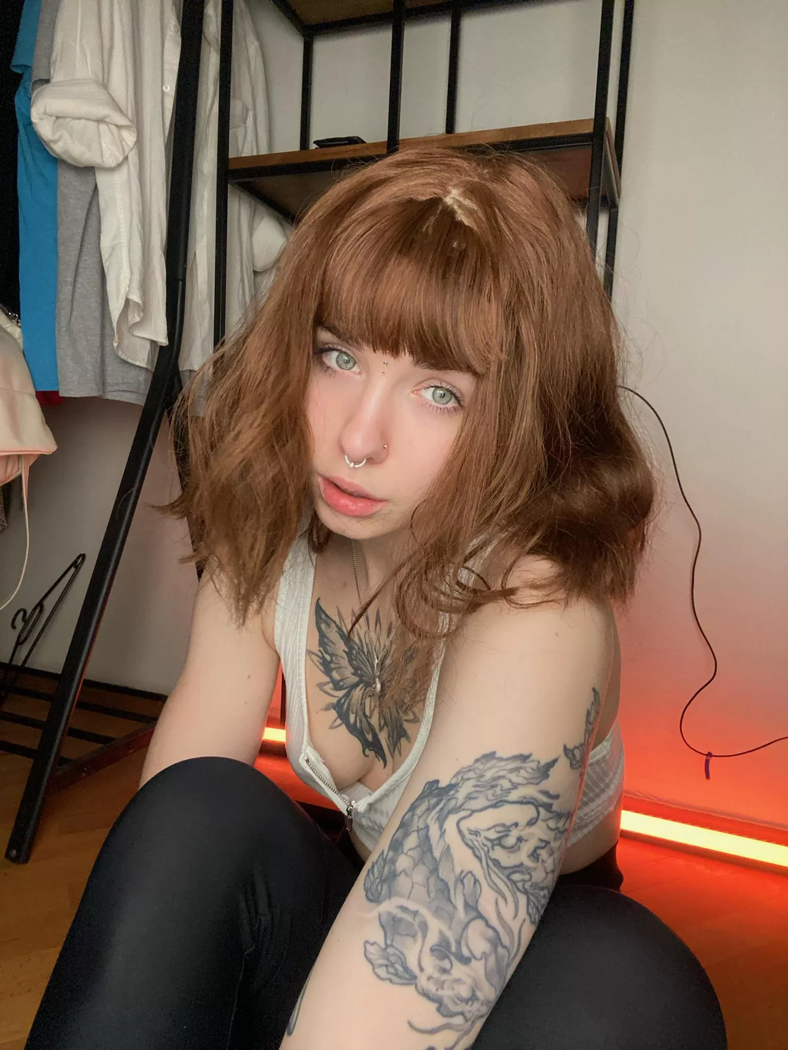 Impossible not take selfie before workout posted by keysipurple