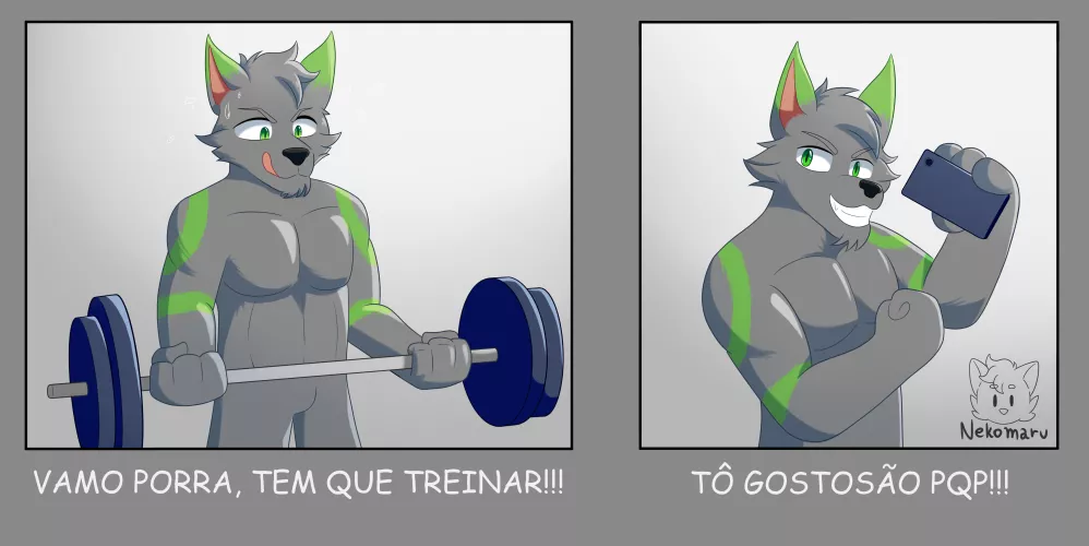 Kiwid's Workout (commission by me) by Nekomaru800