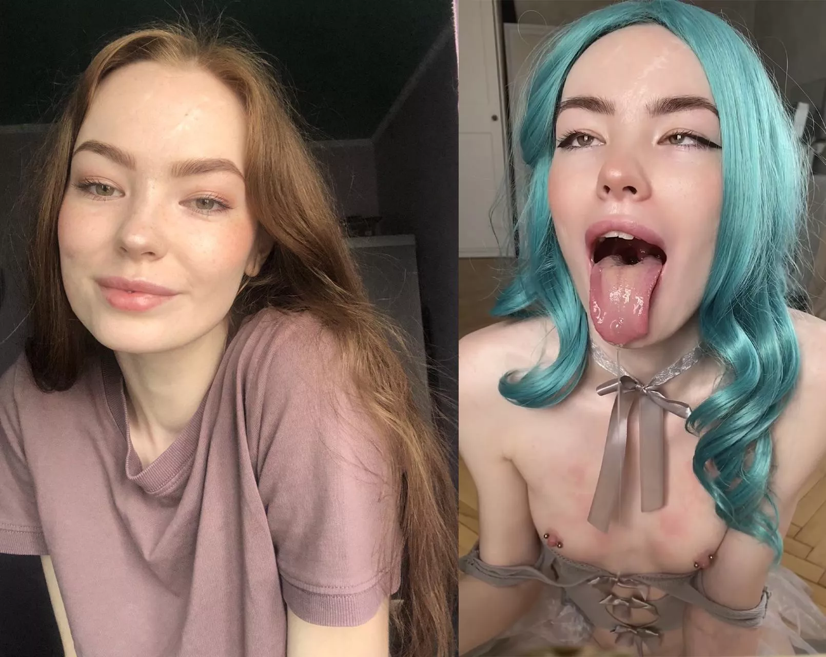 left I'm with my bf, right with u posted by Lelikit