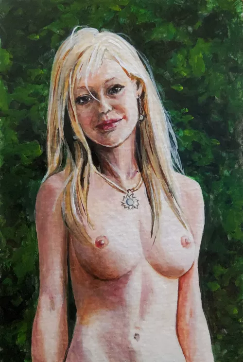 Naked in the Woods by Jimmy by Jimmys_Paintings