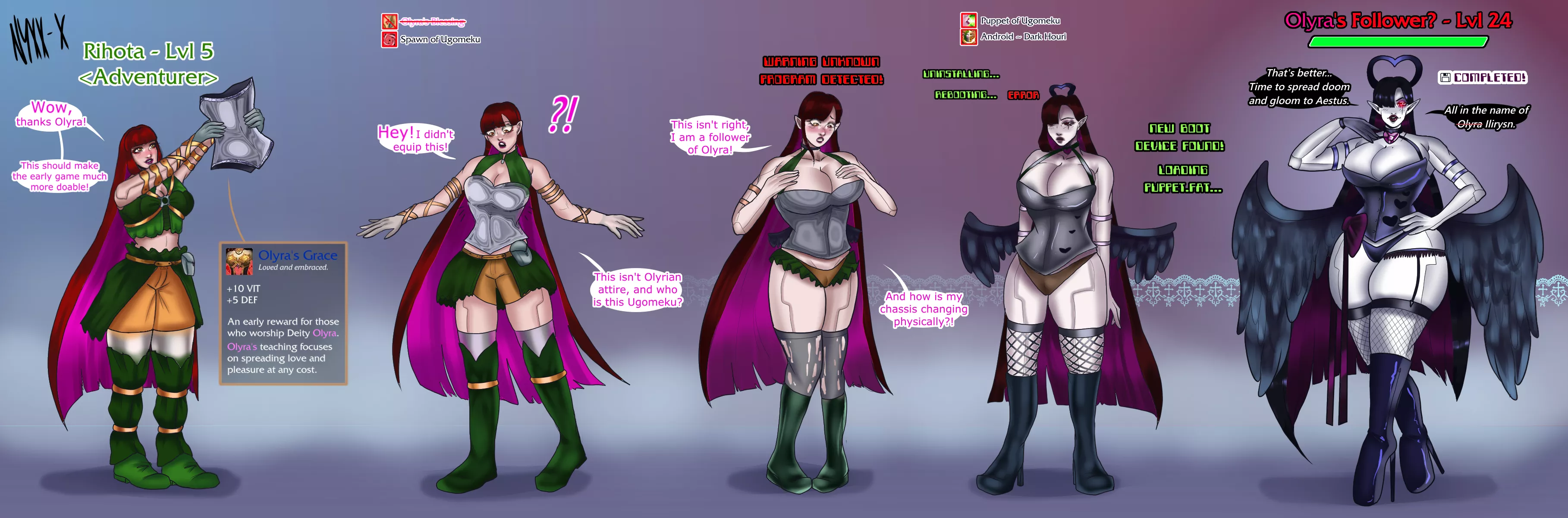 [OC] Olyra's Grace...? (FTF, Corruption) by me posted by Nyxx-x